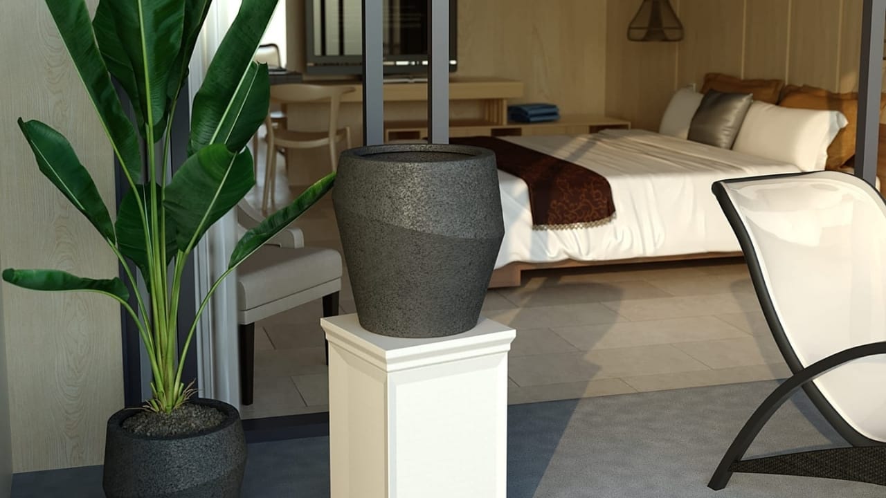 Beton Saksı ile Bahçenizde Doğal Bir Görünüm