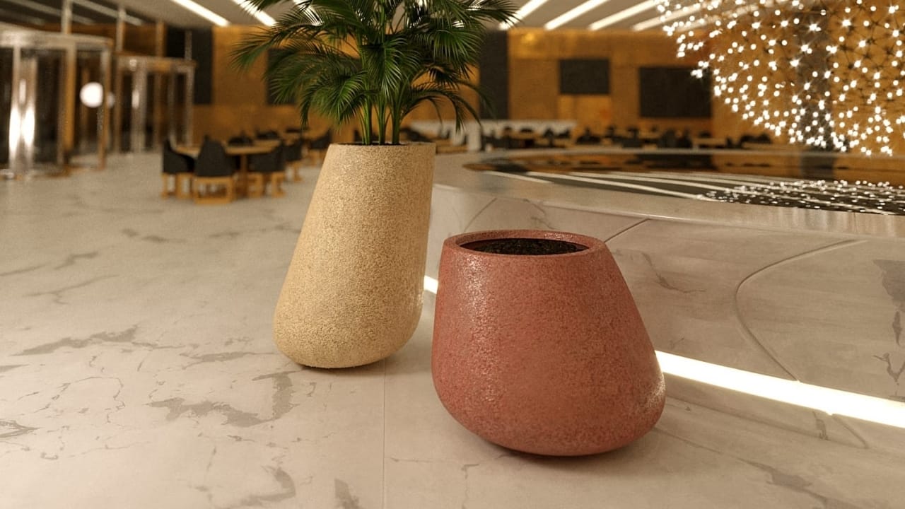 Beton Saksı ile İç Mekanlarda Doğal Dokunuşlar