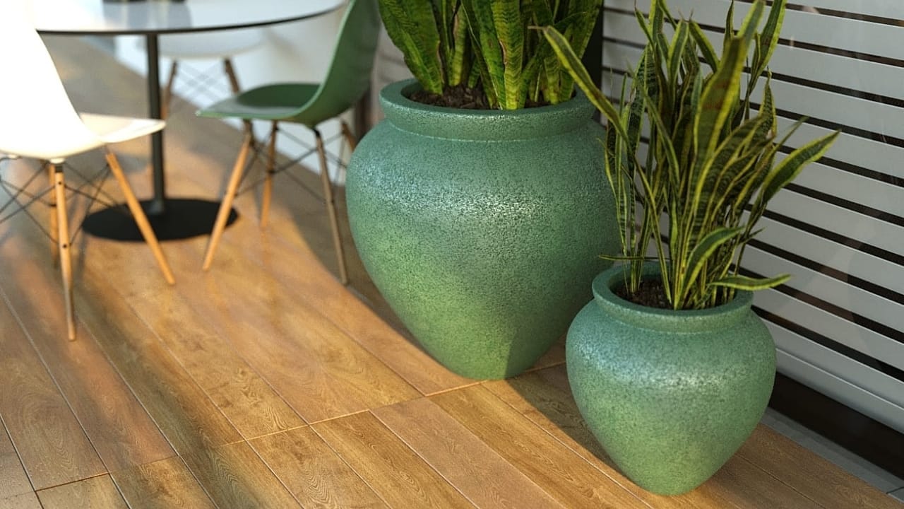 Büyük Beton Saksı ile Modern ve Şık Dekorasyon Fikirleri