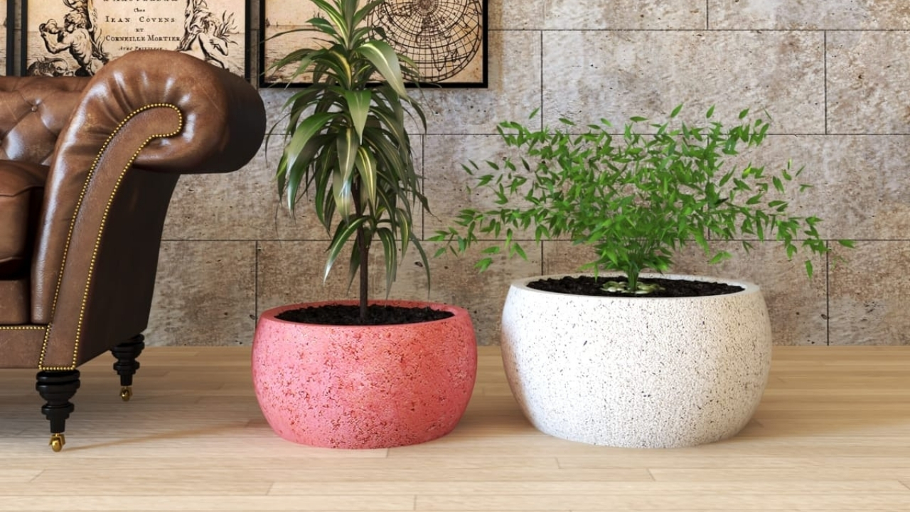 Büyük Beton Saksıların Modern ve Klasik Tasarımları